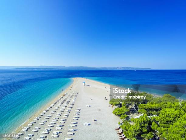 Zlatni Rat Beach Bol Brac Island Dalmatia Croatia Stock Photo - Download Image Now