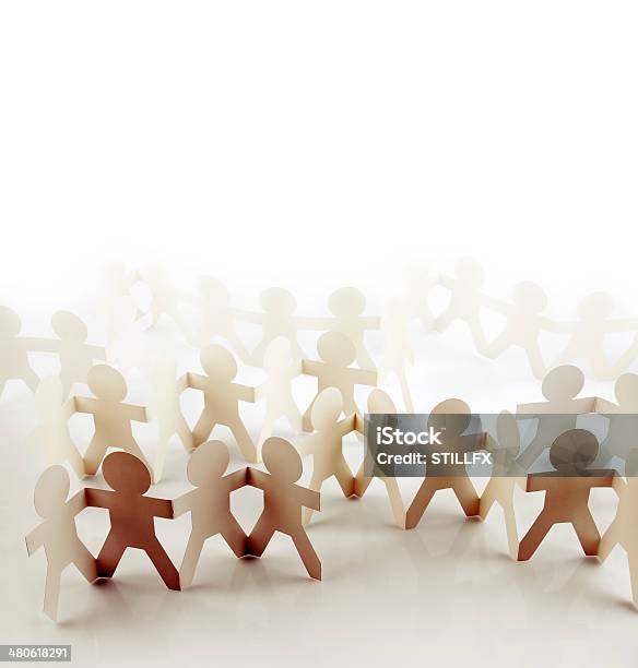 Team Stock Photo - Download Image Now - Paper Chain, Bonding, Concepts