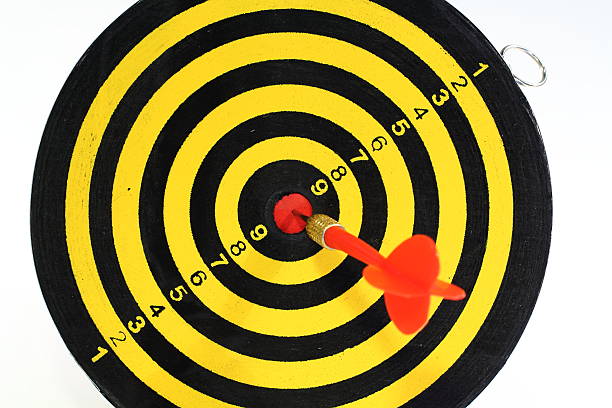 istock Success! Dart in Bulls eye 480621429