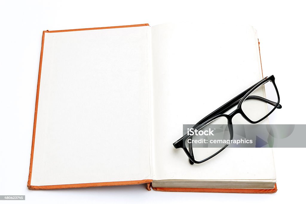 КОЖА Скрытые винтажный книга с очков из - Стоковые фото Без людей роялти-фри