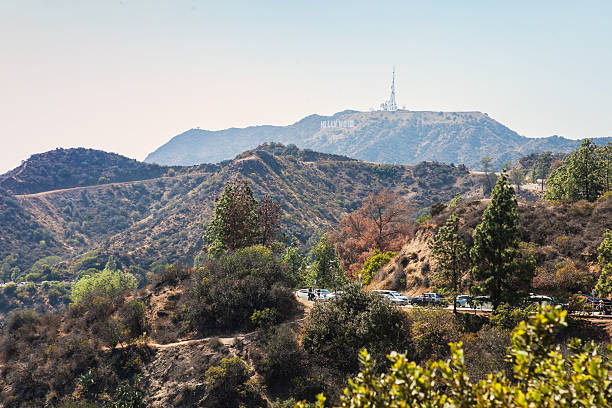 istock Mountain view with Hollywood Sign from the Griffith Observatory. Los 480624600