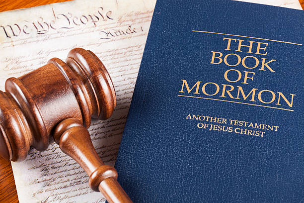 istock Book of Mormon and  US Constitution 480627139