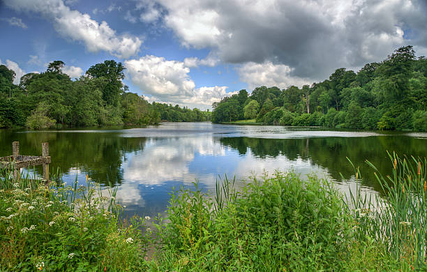 Fonthill Estate Lake stock photo