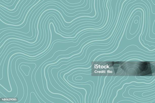 Topographic Map Background Stockvectorkunst en meer beelden van Print - Print, Textuur, Natuur