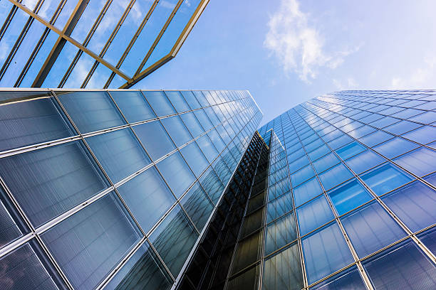 istock office buildings.  glass silhouettes.  Skyscrapers 480629242