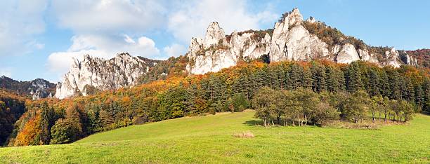 istock Panoramic autumnal view from Sulov rockies 480632680