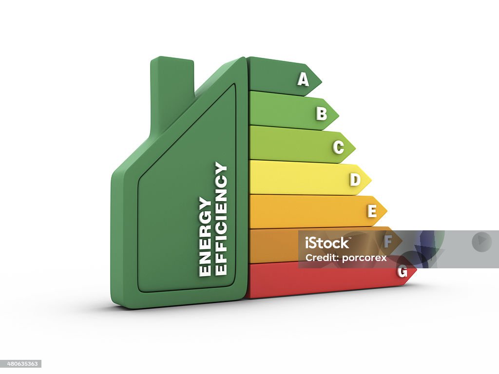 Diagrama de eficiencia energética - Foto de stock de Calificación libre de derechos