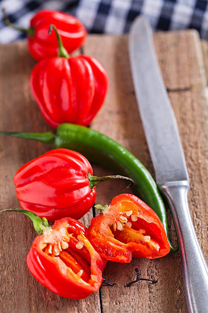 istock Red and green chili peppers 480636839