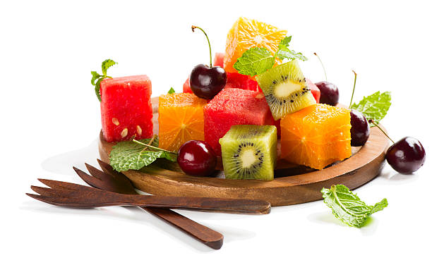 istock Fresh fruits salad with mint 480637818