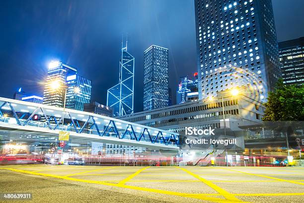 Traffic Through Downtown Stock Photo - Download Image Now - Architecture, Blurred Motion, Building Exterior