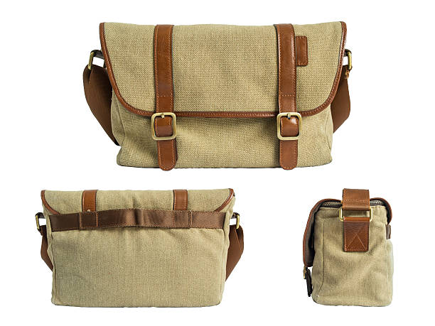 istock Brown camera-bag isolated on the white background. Clipping path. 480640712