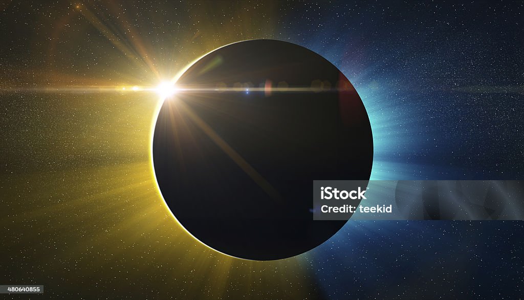 Éclipse solaire - Photo de Lune libre de droits