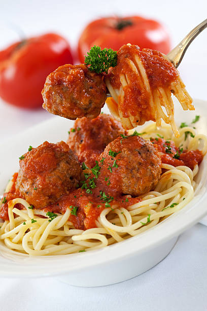 istock Close-up Pasta with meatballs 480641175