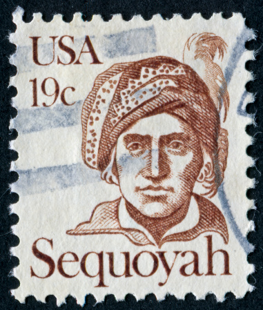 Cancelled Stamp From The United States: Girl Scouts USA.