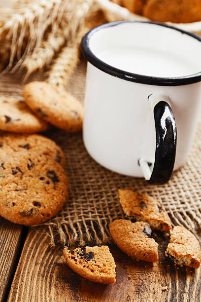 istock Cookies and mug with milk 480643868