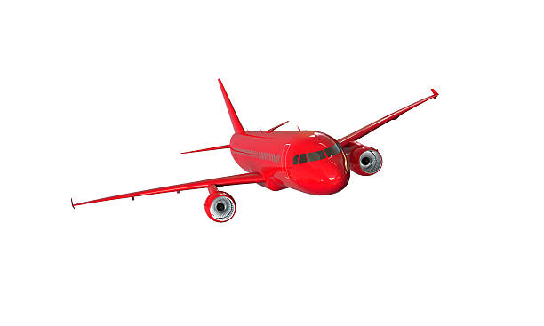 istock model of red airplane isolated on white 480646655