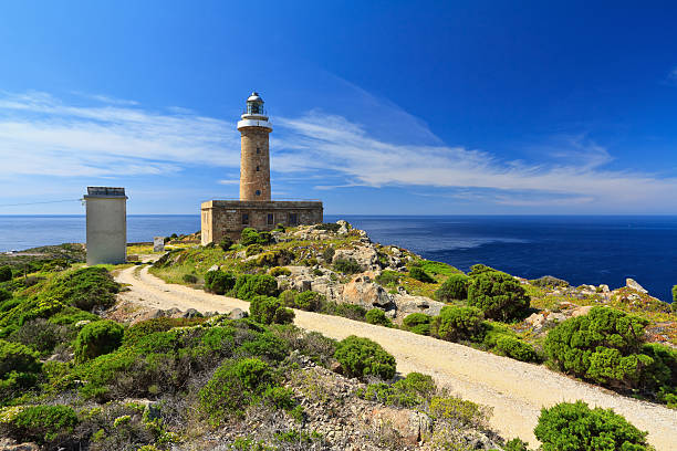 Cape Sandalo - lighthouse stock photo