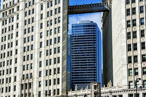 istock New skyscraper framed between two Wrigley Buildings, Chicago 480651607