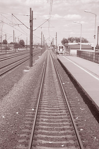 istock Railroad Track and Station Platform in Poland 480652471