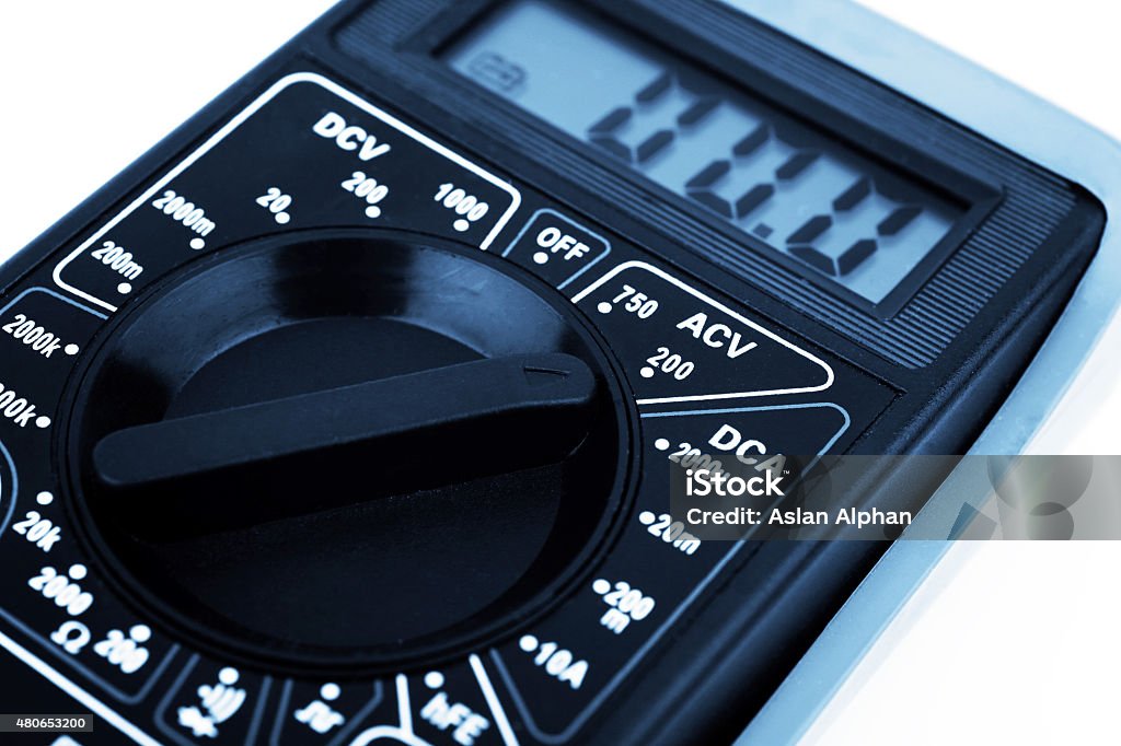 Digital multimeter Close-up Stock Photo