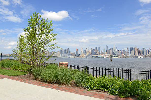 istock Manhattan skyline with Hudson River, New York City 480660162