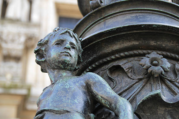 istock Statue at the Paris Town Hall, France. 480660431