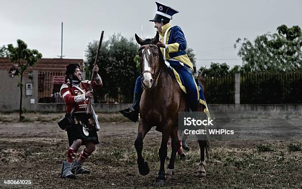 Fight Against The Cavalry Stock Photo - Download Image Now - Adult, Adventure, Agricultural Field