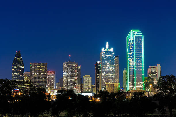 istock Dallas City skyline at twilight 480663406