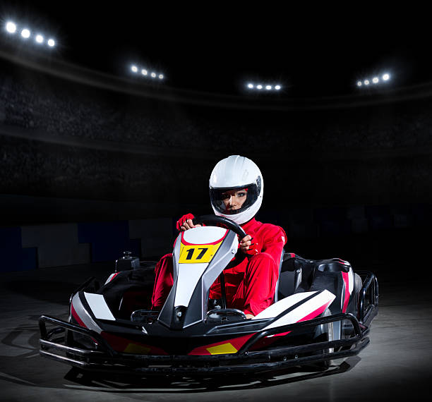 istock Young girl karting racer 480663954