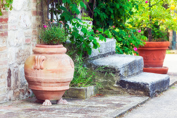 istock Staircase surrounded by plants in Tuscany, Italy 480666064