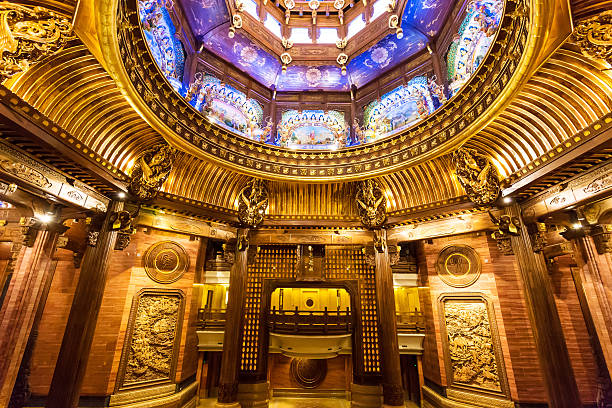 istock Abstract Ceiling Design in an Oriental Temple 480668787