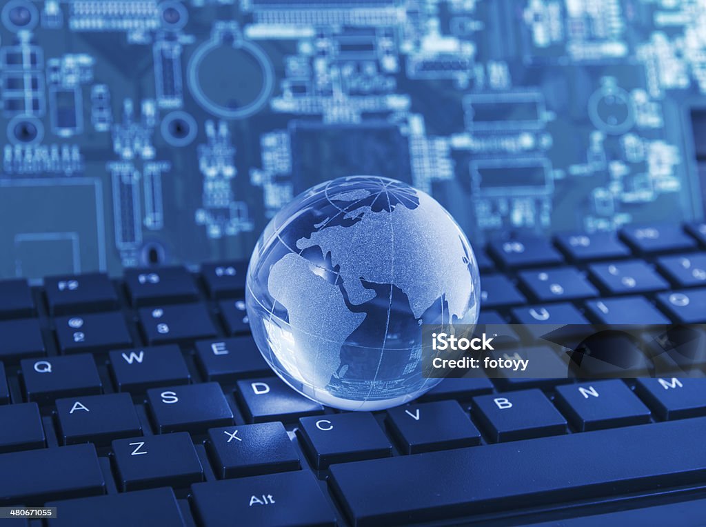 Erde auf der Tastatur - Lizenzfrei Computer Stock-Foto