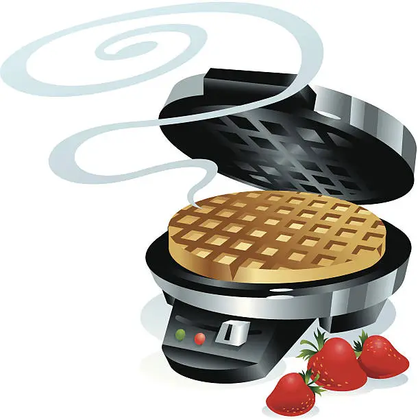 Vector illustration of Waffle Iron C