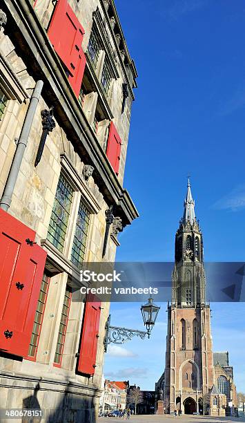 The Nieuwe Kerk In Delft Stock Photo - Download Image Now - Arranging, Awe, Blue