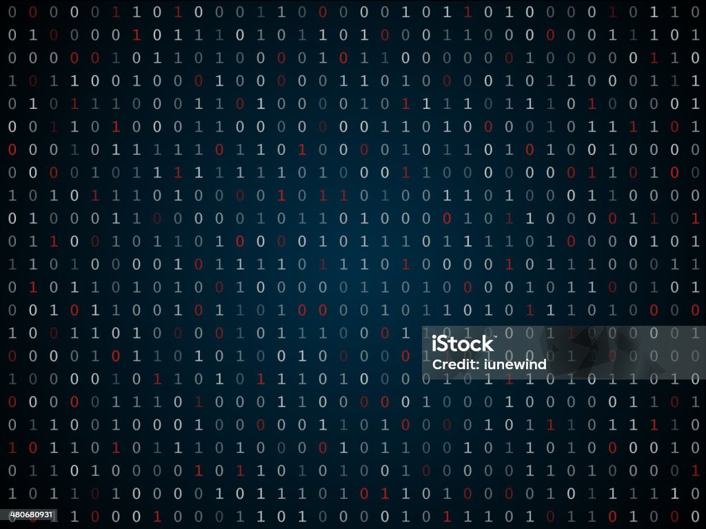 Binary Computer Code Repeating Vector Background Illustration Stock ...