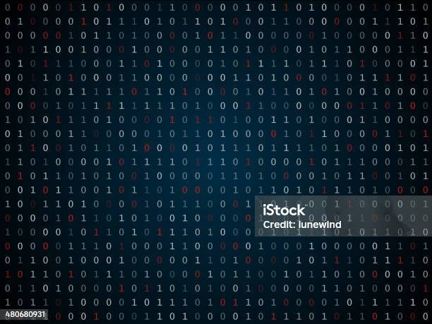 Binary Computer Code Repeating Vector Background Illustration Stock ...