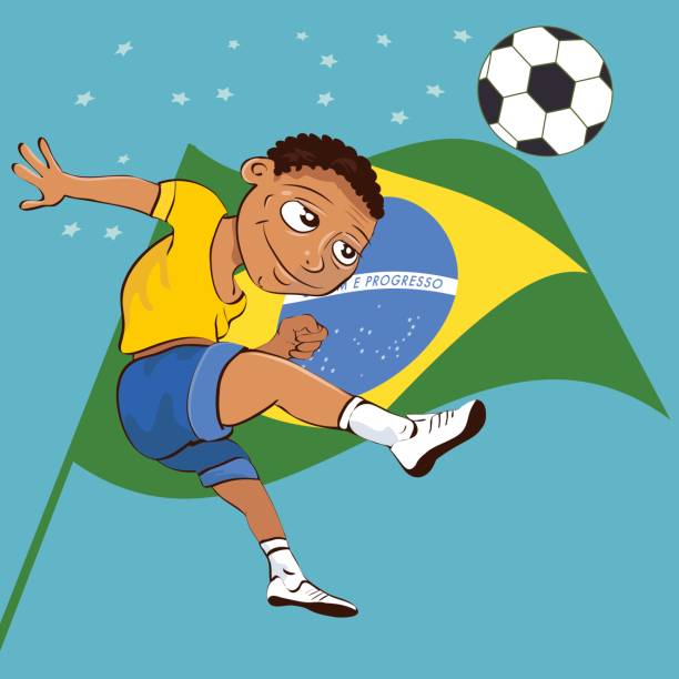 istock brazilian boy is kicking the football 480682009