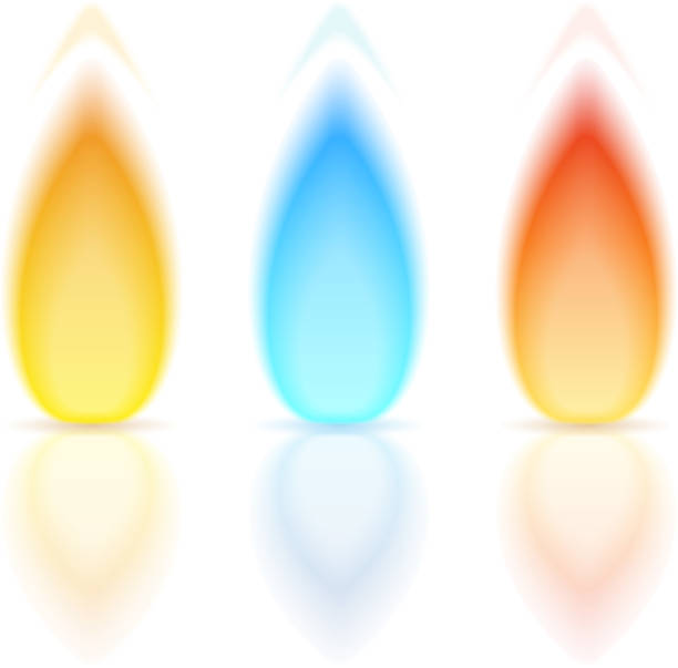 flame - natural gas gas burner flame stock-grafiken, -clipart, -cartoons und -symbole