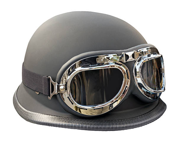 istock Vintage style motorbike helmet 480685624