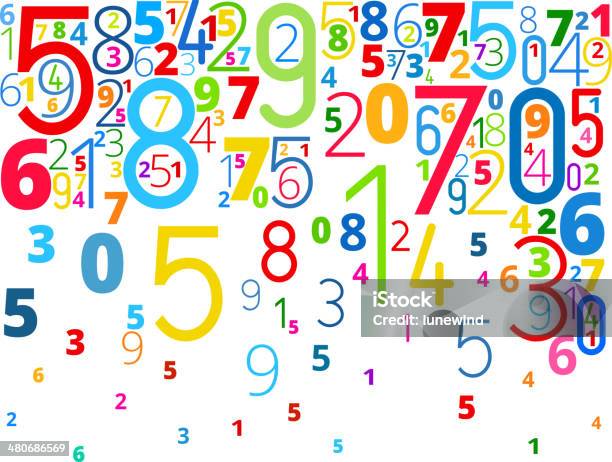Vector Background From Numbers Stock Illustration - Download Image Now ...