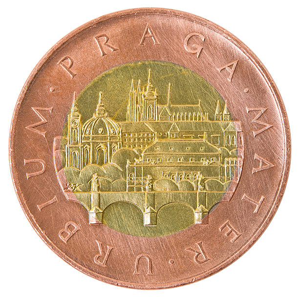 istock Coin of fifty Czech krones. 480686895