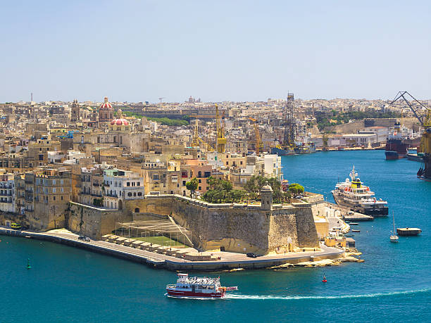Valletta, capital of Malta, and Grand Harbour.