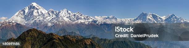 Dhaulagiri And Annapurna Himal Nepal Stock Photo - Download Image Now - Mt. Everest, Panoramic, Scenics - Nature