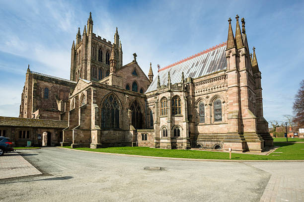 히어 포드 캐서드럴 - hereford england 뉴스 사진 이미지