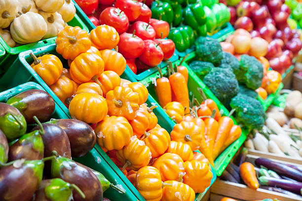 istock Vegetable and fruits at a market 480694091