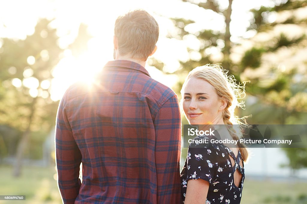 He's the only one for me Shot of a happy young couple enjoying a romantic day at the parkhttp://195.154.178.81/DATA/i_collage/pu/shoots/805247.jpg 20-29 Years Stock Photo