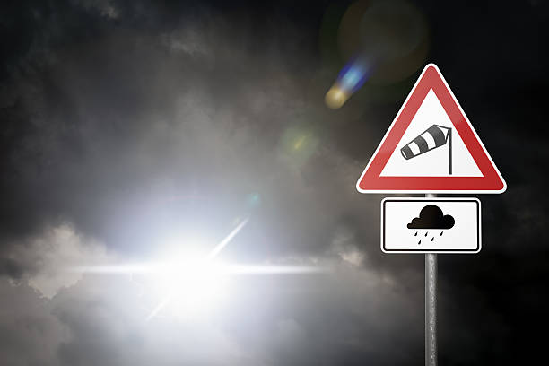 istock Caution - Risk of Storm and Rain 480695042