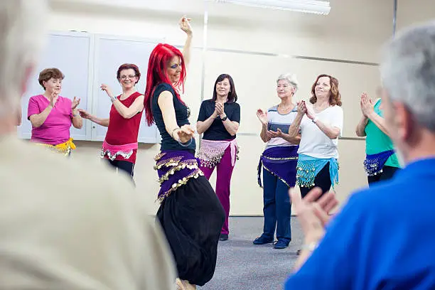 Photo of Giving Accompaniment To Professional Belly Dancer
