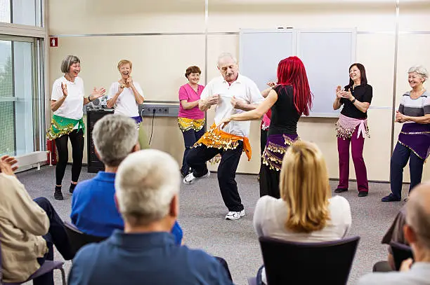 Photo of Senior Man Dancing Belly Dance