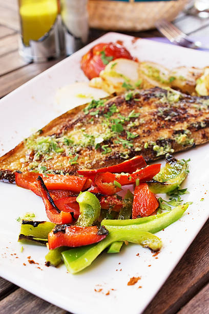 istock Dorado fish fillet with vegetables 480702223